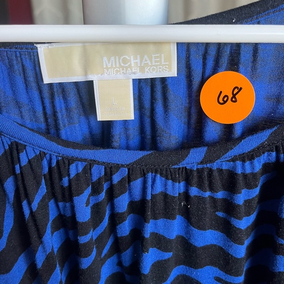 Michael Kors Bold Bengal Print Peasant Top - Picture 5 of 5